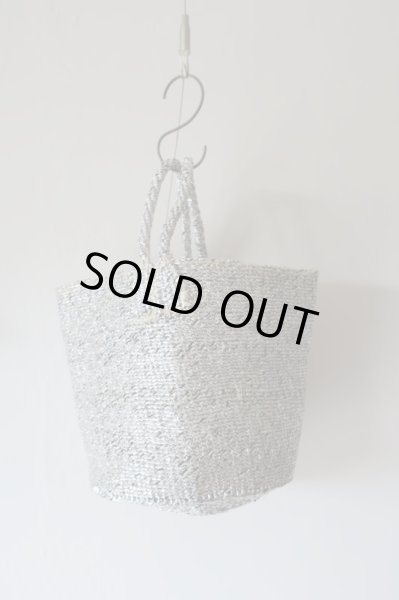 画像2: rectangle  シルバーバスケット　スモールトート (2)