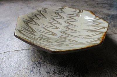 画像2: 陶藝玉城 尺切り八角皿 