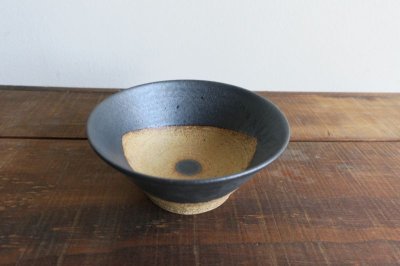 画像1: 陶器工房 壹　WAKUTA 4寸マカイ　ブラック