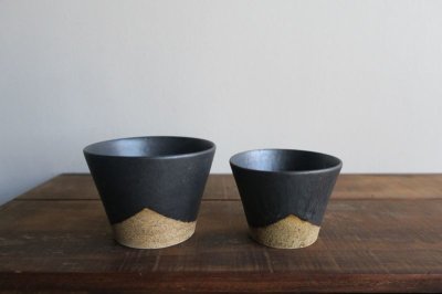 画像2: 陶器工房 壹　mintama　カップ小　ブラック