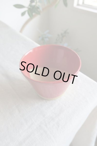 画像1: 陶器工房 壹　mintama　カップ大　レッド (1)