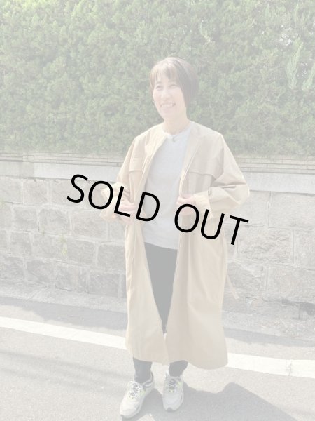 画像5: 1dozen　チェストポケットロングワンピース　Beige (5)