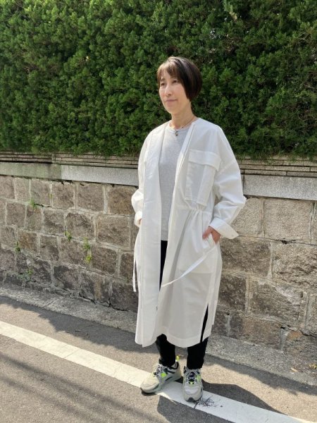 画像3: 1dozen チェストポケットロングワンピース Off White (3)