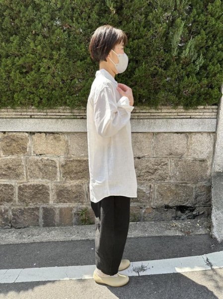 画像2: MITTAN 大麻シャツ大 白 (2)