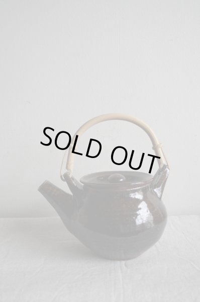 画像1: 前野直史　土瓶　黒釉 (1)