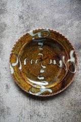 前野直史 スリップウェア 角鉢 大 スリップウェア 角鉢 - うつわと暮らしの雑貨 なかうえ