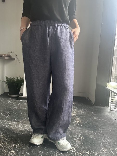 画像2: MITTAN  大麻デニムワイド【PT-102】 (2)