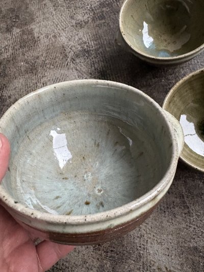 画像1: 西持田窯 耳付き碗
