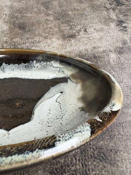 画像3: 西持田窯 ふち返し8寸鉢 (3)