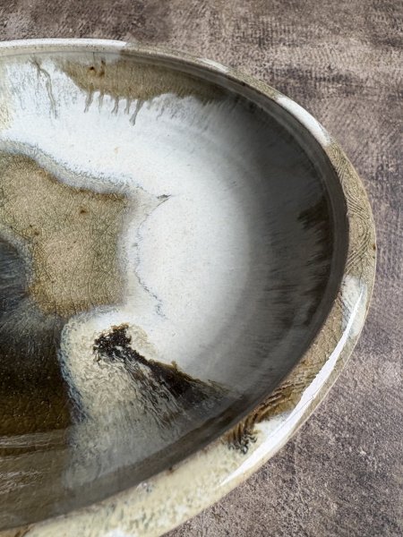 画像3: 西持田窯 ふち返し8寸鉢 (3)