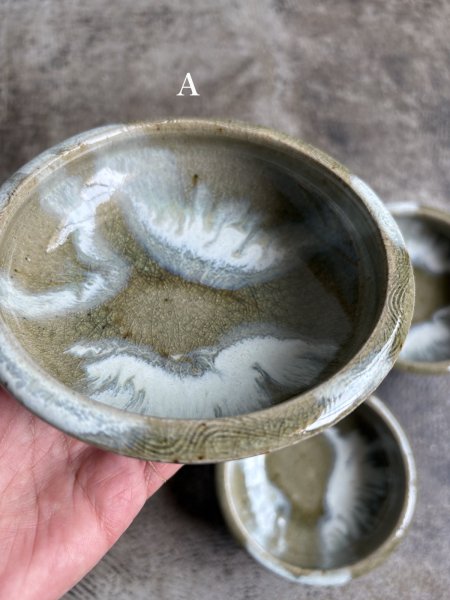 画像4: 西持田窯 ふち返し4.5寸鉢 (4)