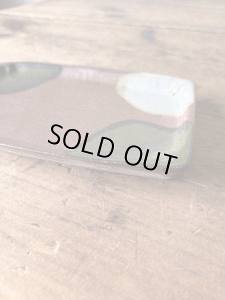 画像2: 西持田窯 6.5寸平角皿 (2)