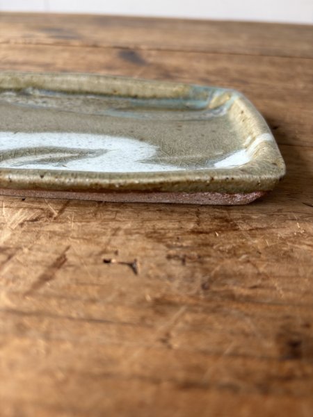 画像2: 西持田窯 6.5寸平角皿 (2)