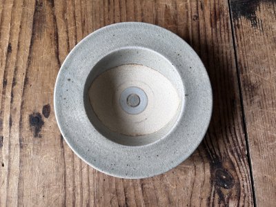 画像1: 陶器工房 壹　mintama　リム6寸皿　アッシュ