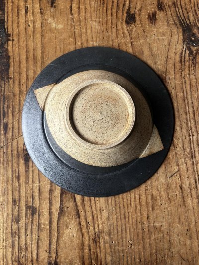 画像3: 陶器工房 壹　8寸深皿（ブラック）