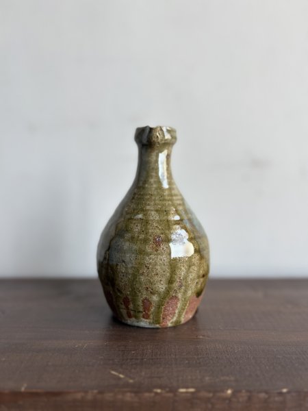 画像2: 西持田窯 手付き瓶(4.8寸) (2)