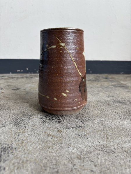 画像2: 西持田窯 ５寸筒 (2)