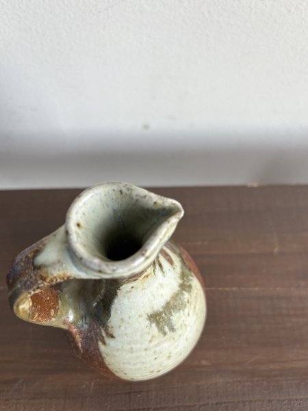 画像4: 西持田窯 手付き瓶(4.8寸) (4)