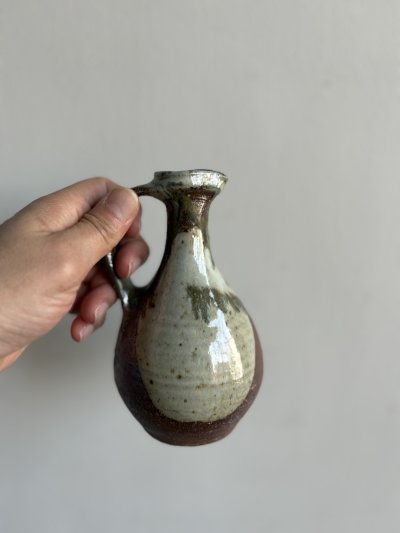 画像1: 西持田窯 手付き瓶(4.8寸)