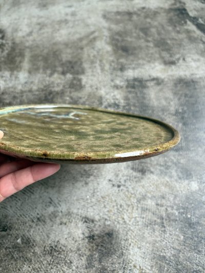 画像1: 西持田窯 8寸板皿