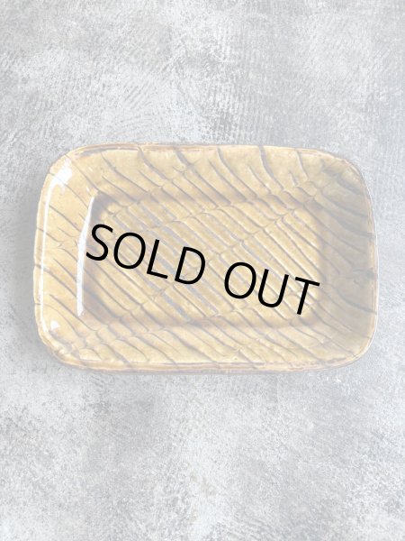 画像2: 井上尚之 スリップ角皿(大) (2)