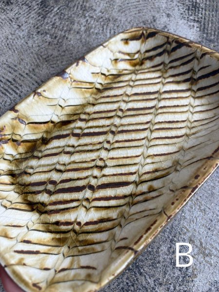 画像5: 井上尚之 スリップ角皿(大) (5)