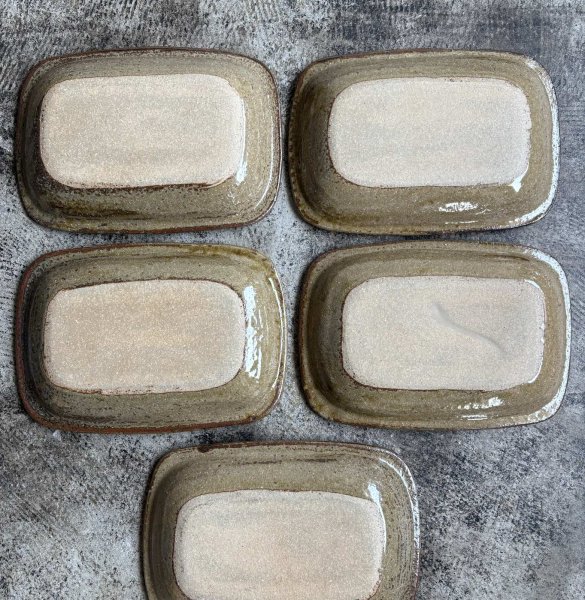 画像3: 井上尚之 スリップ角皿(中) (3)