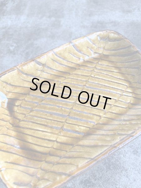 画像4: 井上尚之 スリップ角皿(大) (4)