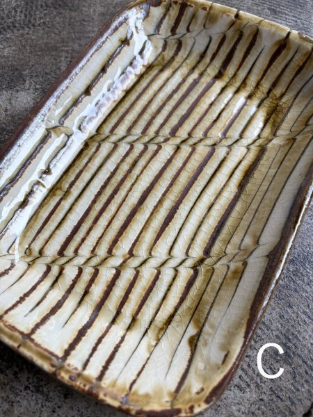 画像6: 井上尚之 スリップ角皿(大) (6)