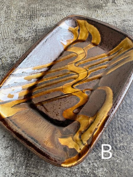 画像5: 井上尚之 スリップ角皿(中) (5)