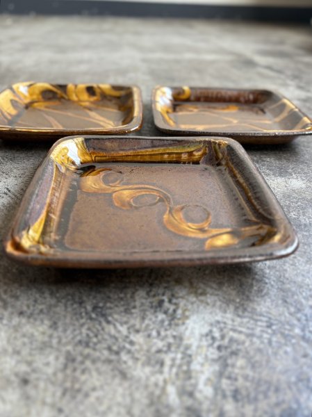 画像2: 井上尚之 スリップ正方皿 (2)