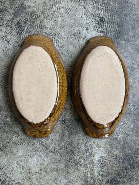 画像3: 井上尚之 スリップ耳付楕円鉢 (3)