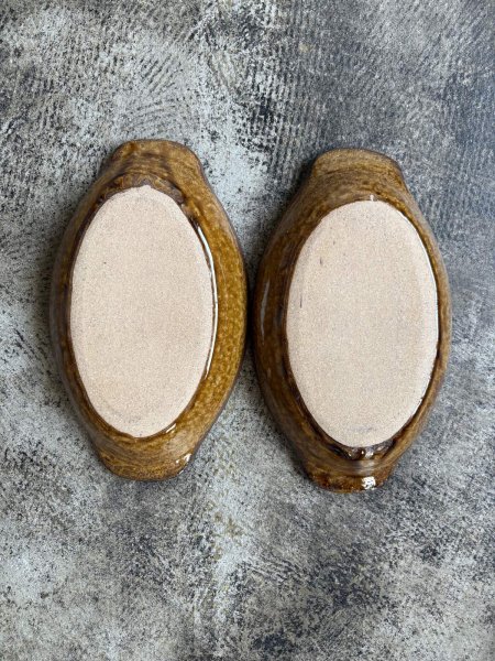 画像3: 井上尚之 スリップ耳付楕円鉢 (3)