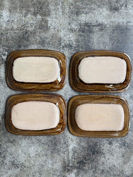 画像2: 井上尚之 スリップ角皿(中) (2)