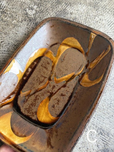 画像6: 井上尚之 スリップ角皿(中) (6)