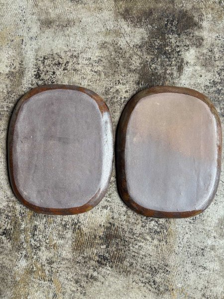 画像2: 登川均 たたら皿26×21 隅丸型 (2)