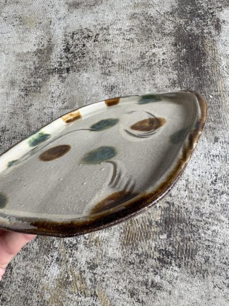 画像6: 登川均 たたら皿26×21 隅丸型 (6)