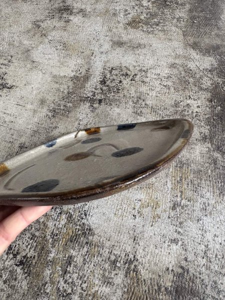 画像4: 登川均 たたら皿26×21 隅丸型 (4)