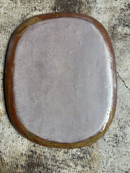 画像4: 登川均 たたら皿26×21 隅丸型 (4)