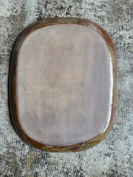 画像3: 登川均 たたら皿26×21 隅丸型 (3)