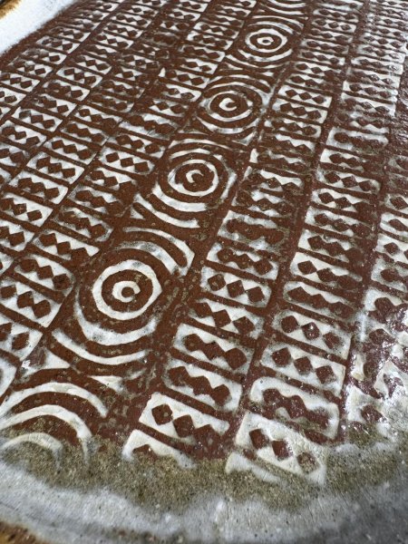 画像3: 登川均 たたら皿26×21 隅丸型 (3)