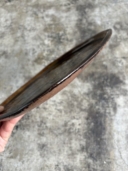 画像5: 登川均 たたら皿26×21 隅丸型 (5)