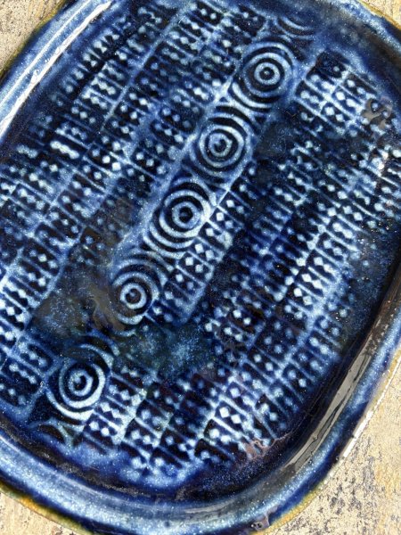 画像7: 登川均 たたら皿26×21 隅丸型 (7)