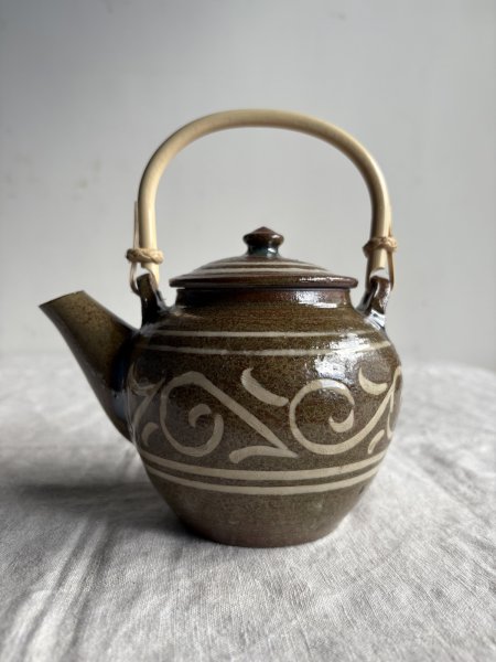 画像1: 登川均 土瓶（象嵌） (1)