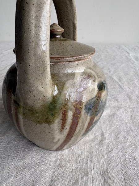 画像4: 登川均 按瓶（線彫椿文） (4)