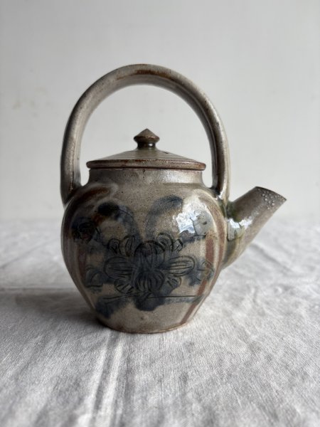 画像2: 登川均 按瓶（線彫椿文） (2)