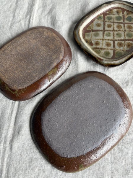 画像3: 登川均 たたら皿 隅丸（17cm×13cm） (3)