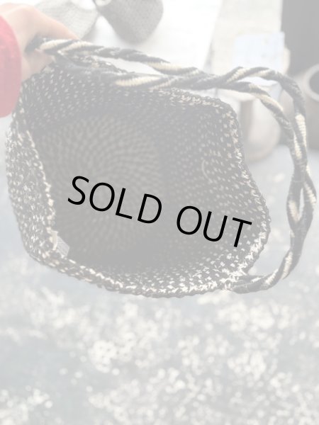 画像3: rectangle  ギンガムブラックバスケット　ラージショルダー (3)