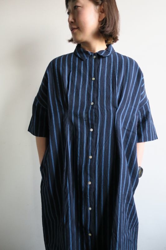 ヤンマ産業 会津木綿 ワンピース