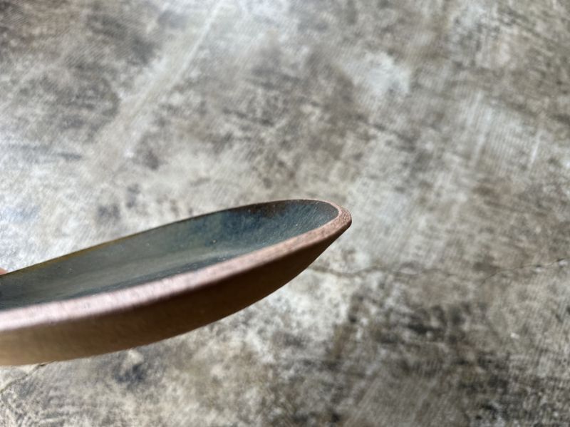 寺村光輔 飴釉 6寸丸皿（薪）